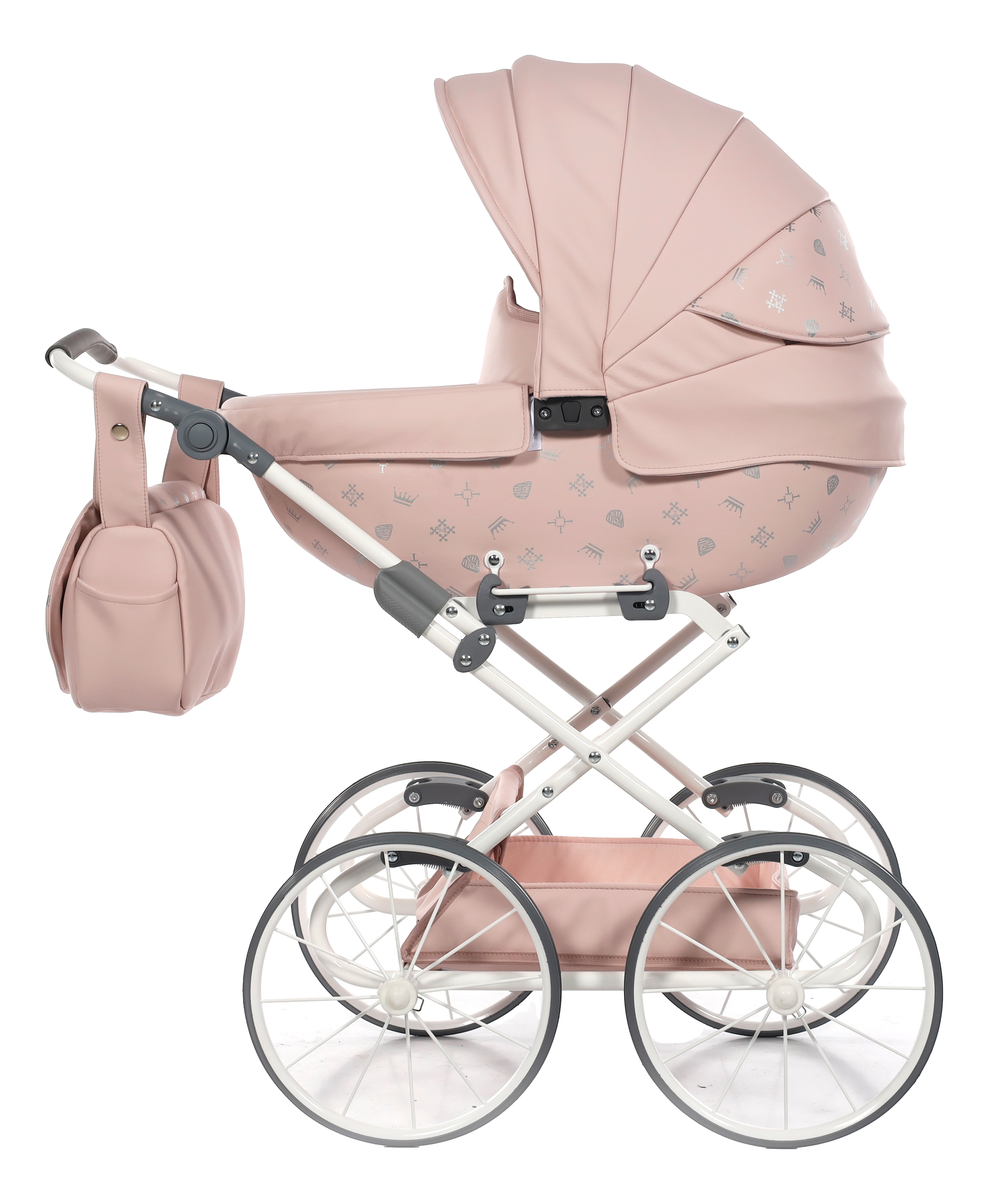 Mini Imperial Pink Poppen Kinderwagen incl. Tas 05 | MamaLoes