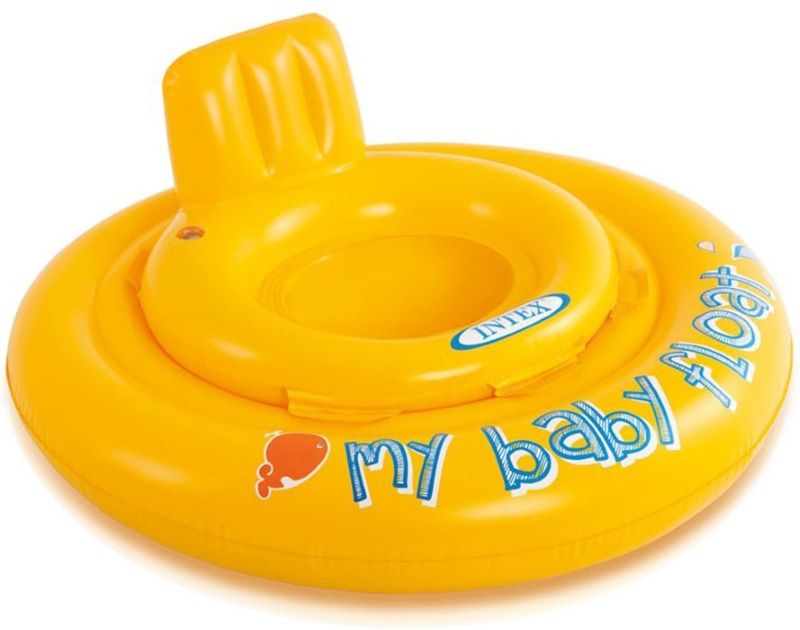 Intex Baby Float 70cm 6-12 Mnd Geel VDM 0773011